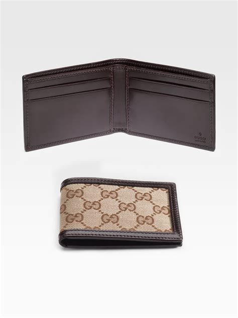 brown mens gucci wallet|Gucci bamboo wallets.